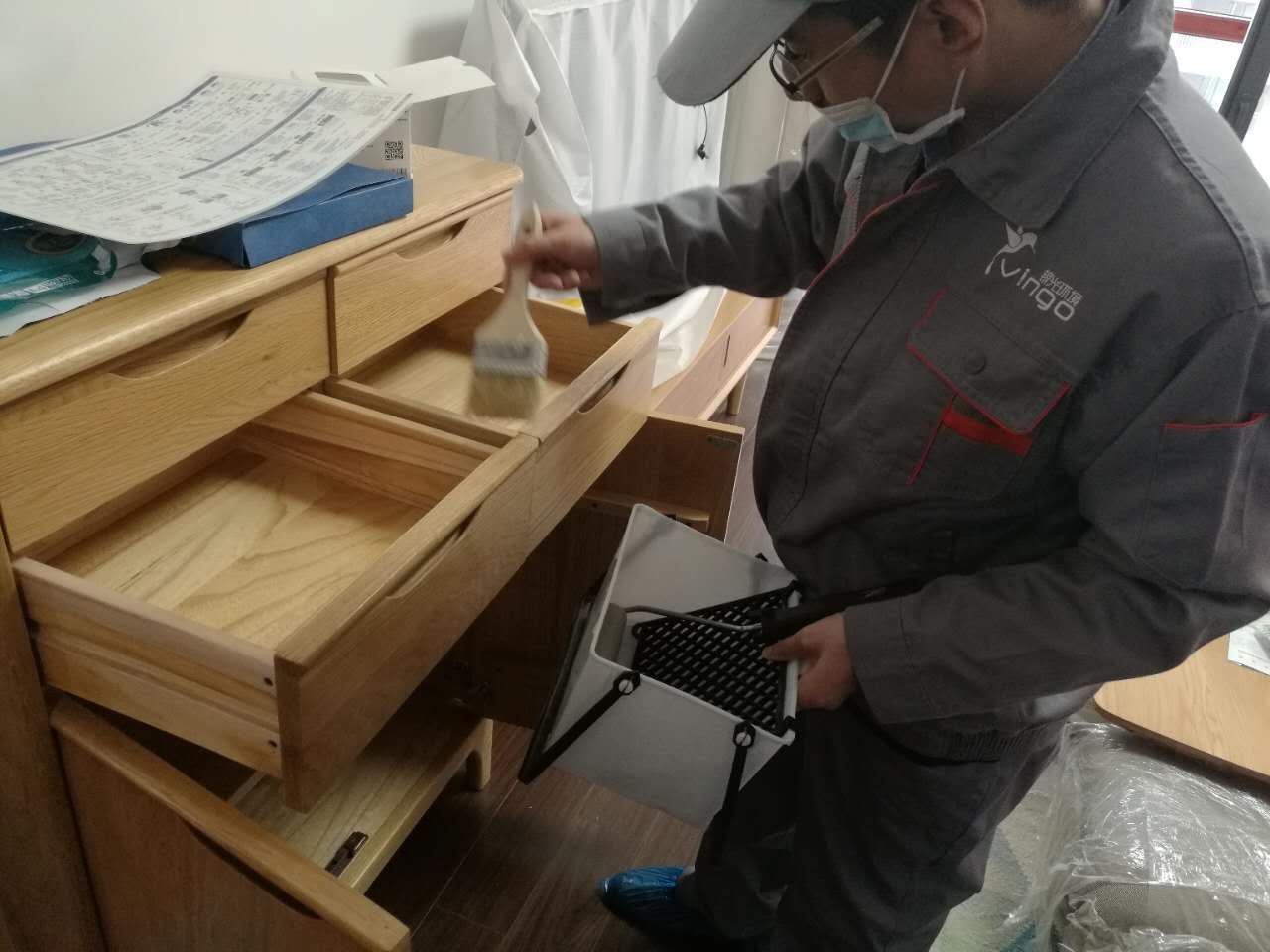 木柜抽屜重點涂刷施工 木柜抽屜重點涂刷施工