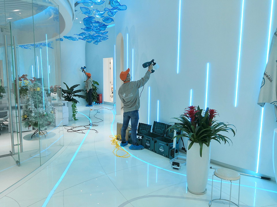 辦公過道全方位噴涂施工治理甲醛 辦公過道全方位噴涂施工治理甲醛