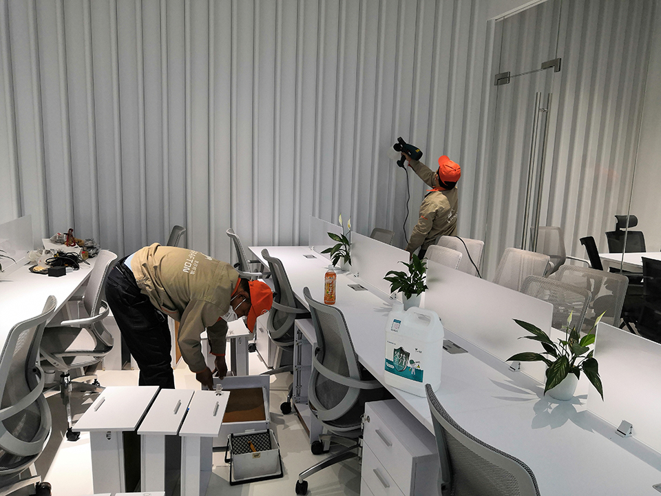 辦公區域墻面全方位噴涂治理甲醛 辦公區域墻面全方位噴涂治理甲醛