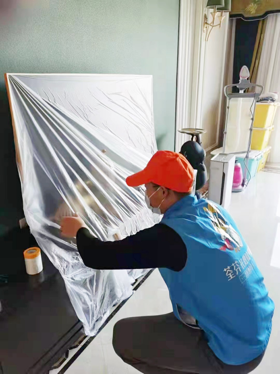 客廳電視家電成品保護 客廳電視家電成品保護