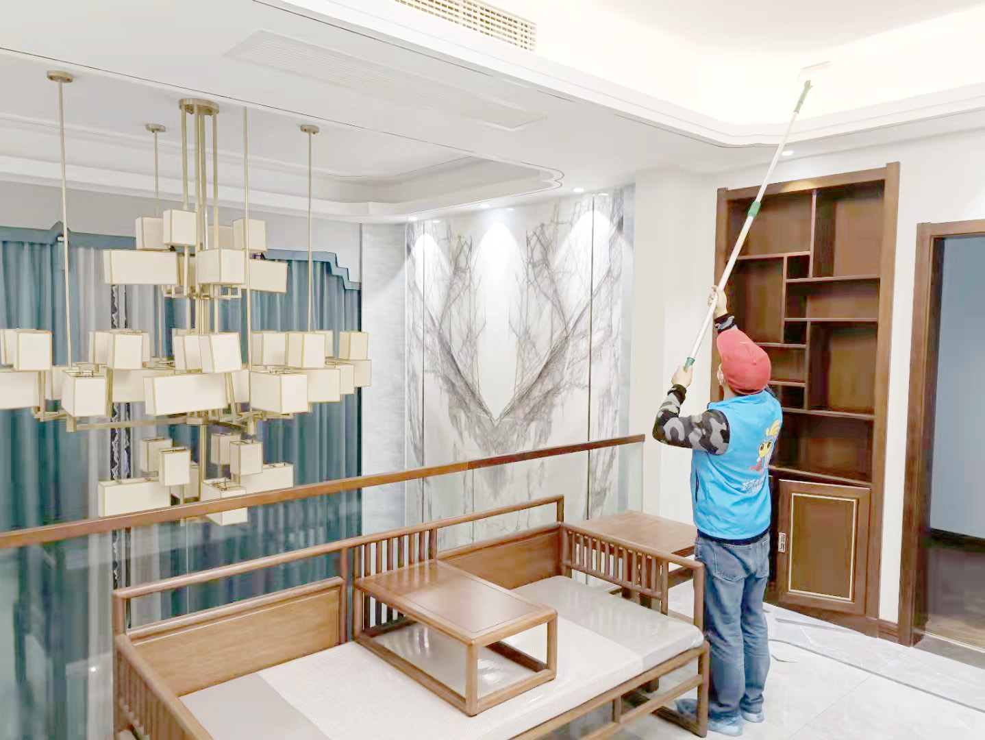 客廳頂面滾筒全方位施工治理 客廳頂面滾筒全方位施工治理