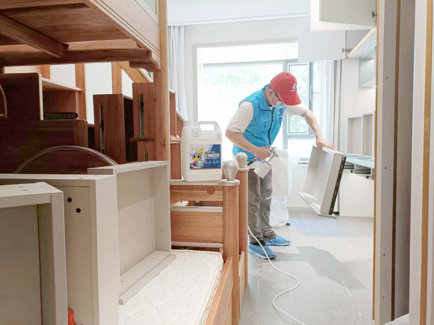 臥室柜子抽屜噴槍全方位施工 臥室柜子抽屜噴槍全方位施工