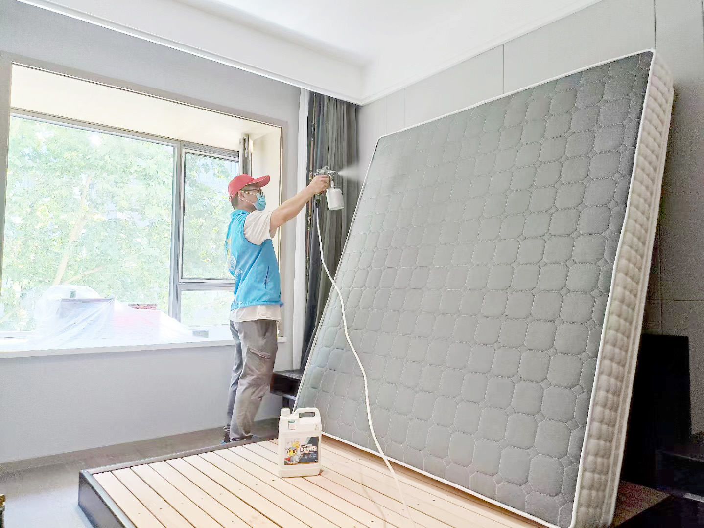 臥室床墊噴槍施工治理 臥室床墊噴槍施工治理