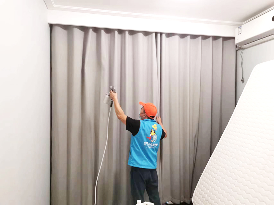 臥室窗簾噴槍施工治理甲醛 臥室窗簾噴槍施工治理甲醛