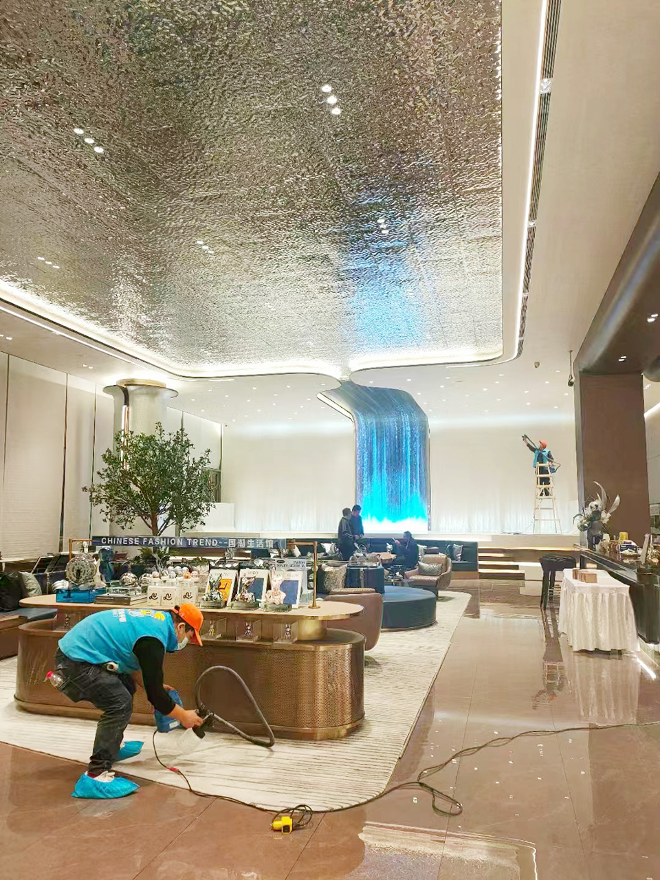 售樓部前臺噴槍施工治理 售樓部前臺噴槍施工治理