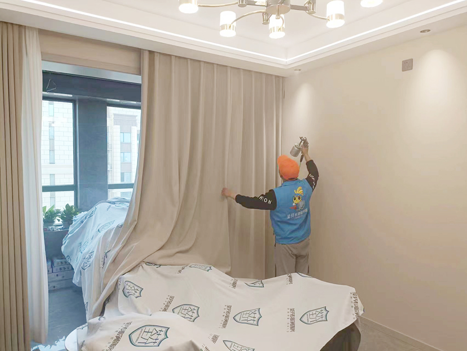 客廳布藝窗簾全方位噴涂治理甲醛 客廳布藝窗簾全方位噴涂治理甲醛