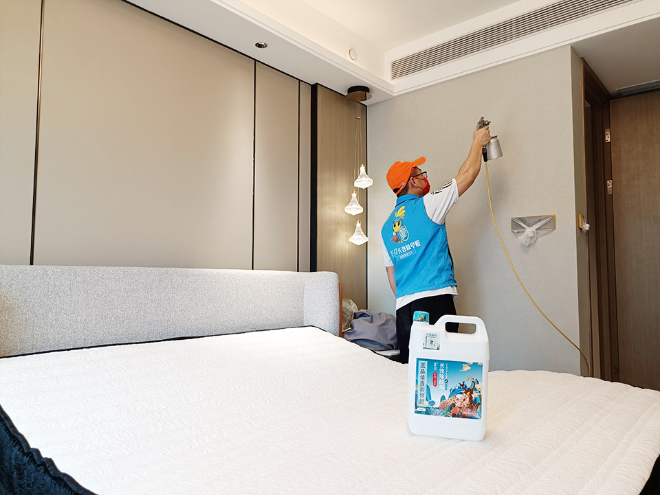 墻面壁布噴槍施工治理甲醛 墻面壁布噴槍施工治理甲醛