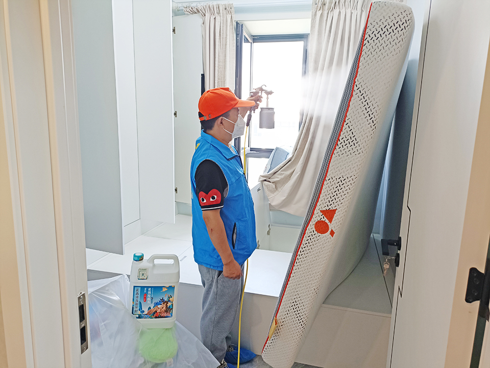 臥室床墊噴槍施工治理甲醛 臥室床墊噴槍施工治理甲醛