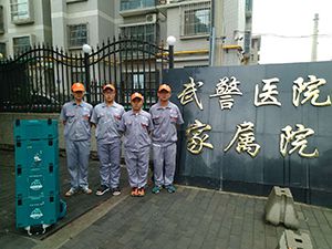 武警醫院家屬院荃芬除甲醛施工案例